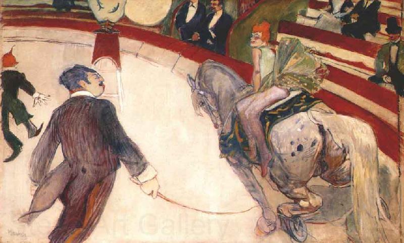 Henri  Toulouse-Lautrec Cuadro de Lautrec sobre el parisino Circo Fernando Norge oil painting art